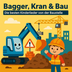Cover der Playlist Bagger, Kran & Baustelle – Die besten Kinderlieder