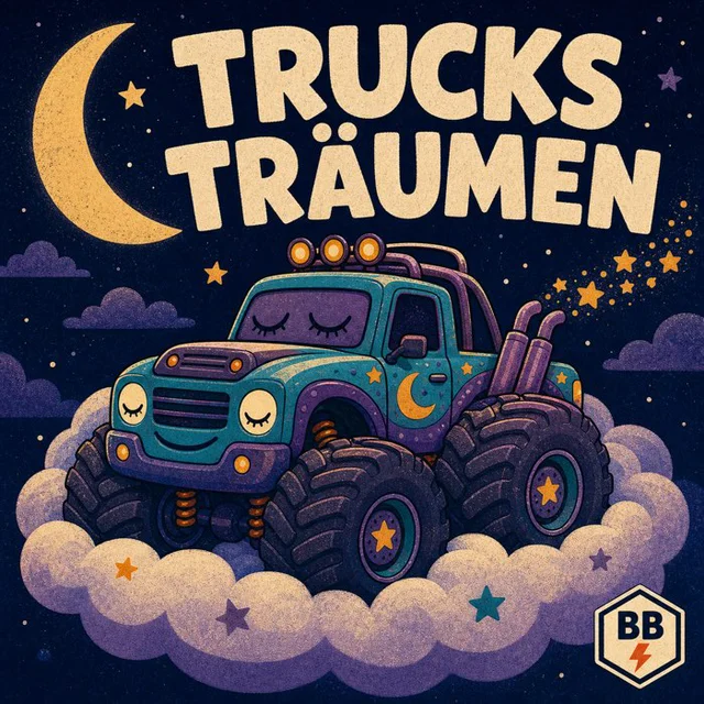 Cover der Playlist Schlaflieder für kleine Fahrzeug-Fans - Trucks, Sterne & Traumfahrten