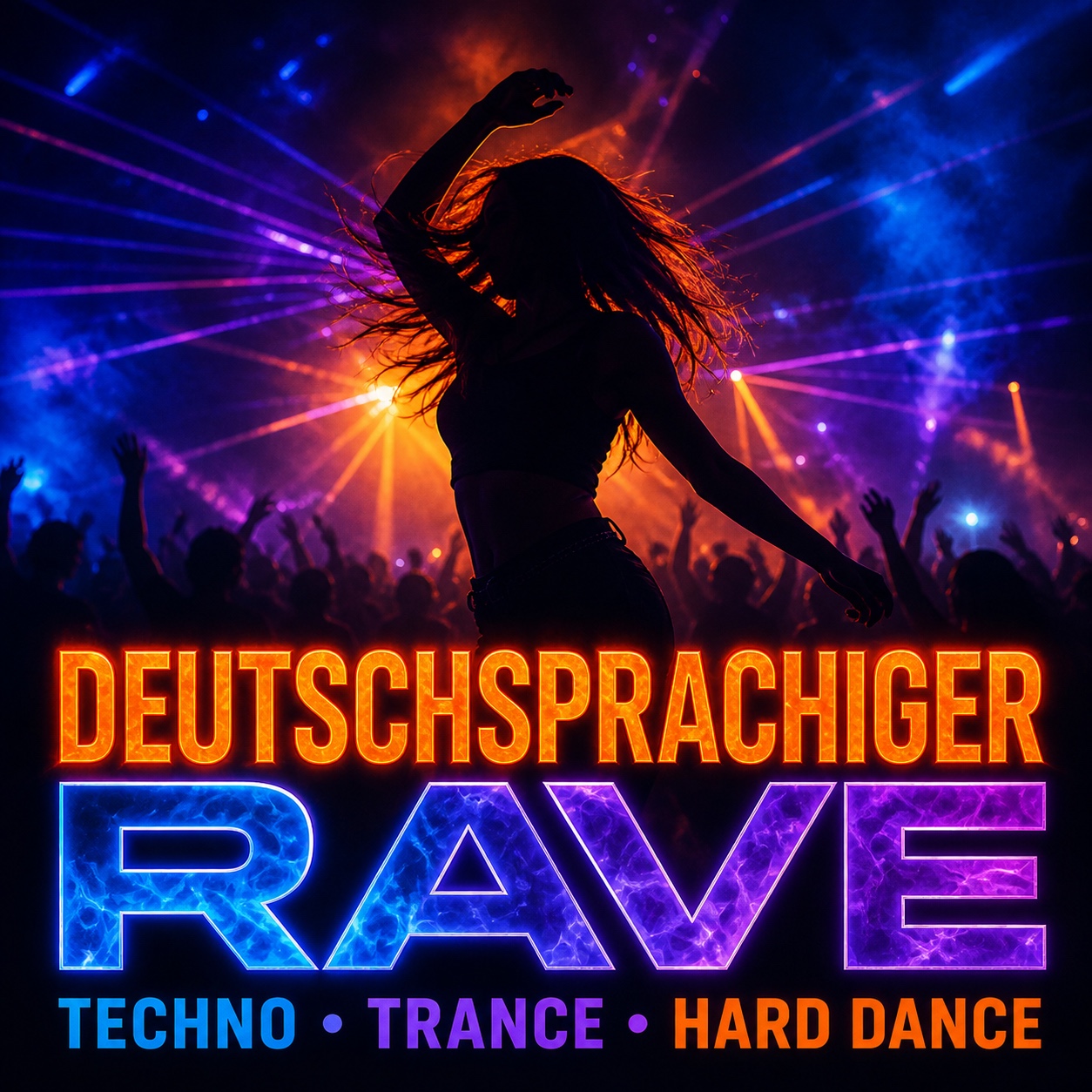Cover der Playlist Deutschsprachiger Rave – Techno, Trance & Hard Dance