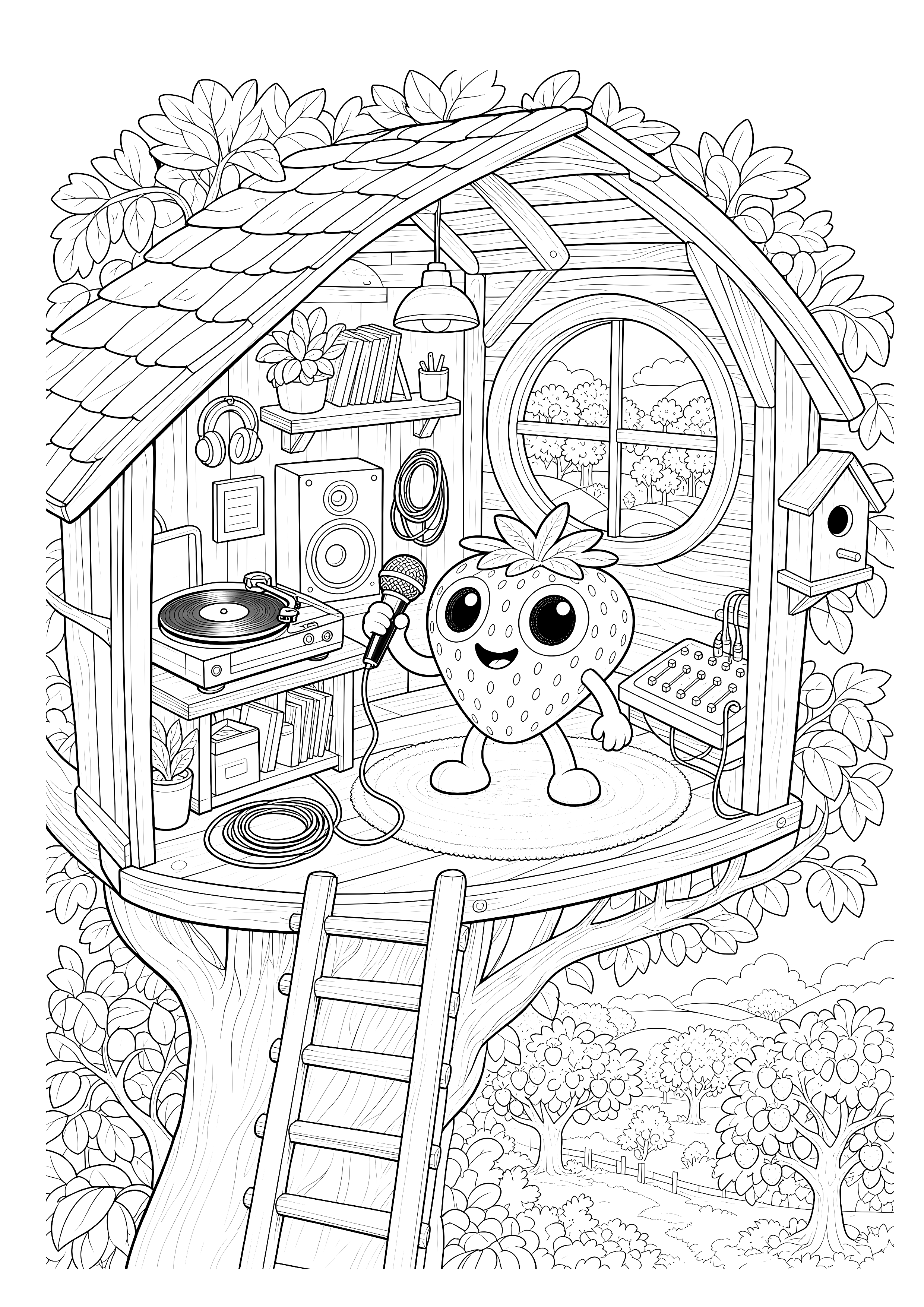 Bibis Baumhaus-Studio — Bibi produziert Musik in einem kleinen Studio hoch im Baum.